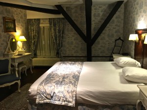 Our cozy timbered room at the Hotel Patritius.