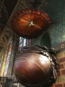 Look's like it's tailor-made for Michael Jordan. It's supposed to be a globe, but I'm thinking more like Globetrotters.