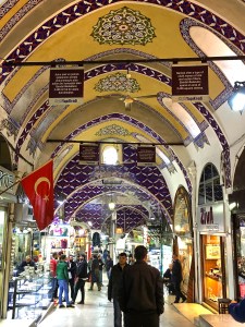 The gold-worker's bedesten features window after window of wonderfully sparkly stuff.