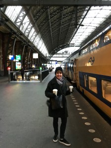 Have coffee, will travel -- and it's only 15 minutes to Haarlem from Amsterdam via train. The time doubles in a car.