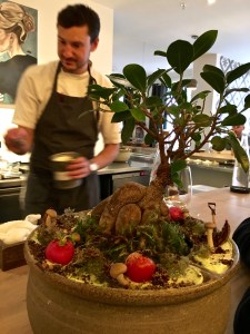 "The Tree" shelters a gardner's bounty of fresh produce that you can pluck yourself.