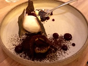 The tart berries and earthy malt flavors blended beautifully with the rich, Norwegian brown-cheese ice cream. And the gorgeous plates and bowls by ceramic artist Anne Udnes provided the perfect backdrop for every course.