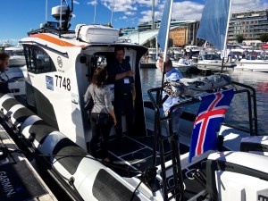 Rafnar Shipyard's Leiftur 1100 Explorer RIB, Oslo Boat Show, Aker Brygge