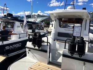 Sargo Explorer 28 and 31, Oslo Boat Show, Aker Brygge