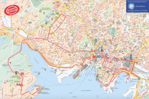 As you can see, Oslo's not fond of perfect right angles in their street system.